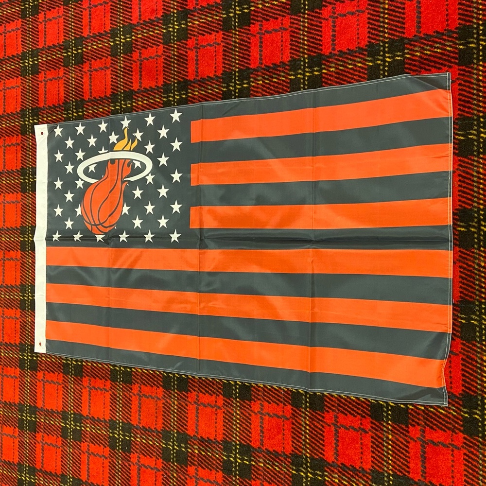 Brand new Miami Heat banner flag